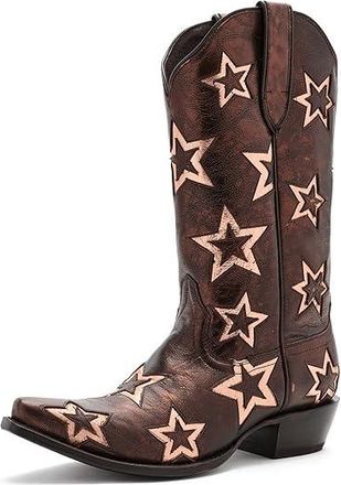 Ariat Hazen Star Womens Boots Wheat Tan : 6.5 B - Medium, Leather
