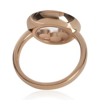 Chopard Pre-Owned Chopard Rose Gold Sapphire and Diamond Happy Diamond Ring