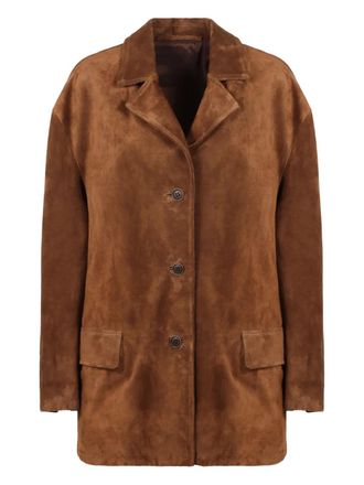 Salvatore Santoro flap-pocket suede jacket - Brown