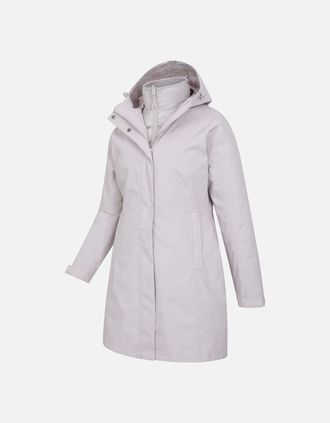 Mountain Warehouse Womens Mountain Warehouse Womens/Ladies Alaskan Long 3 In 1 Jacket - Navy - Size: 16