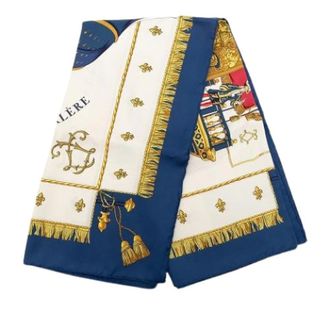 Herm&egrave;s Pre-owned Scarves, female, Multicolor, Size: ONE SIZE Pre-owned Vue Du Carrosse De La Galere La Reale Scarf