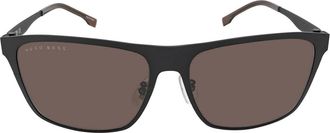 HUGO BOSS Brown Square Mens Sunglasses BOSS 1410/F/S 0003/70 60
