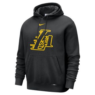 Nike Los Angeles Lakers City Edition Nike Mens Club Hoodie in Black | HQ5536-010