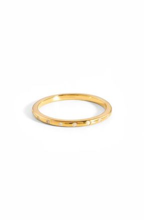 Missoma Solar Studded Stacking Ring in Gold at Nordstrom, Size 7