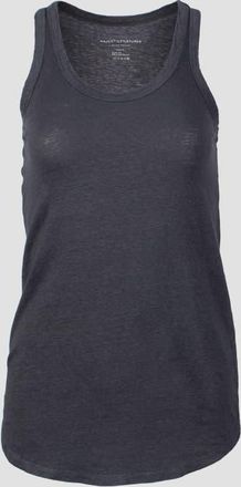 Majestic Filatures Linen Stretch HD Scoopneck Tank in Noir Hd at Nordstrom, Size 1