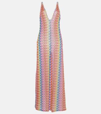 Missoni Zig Zag pointelle maxi dress