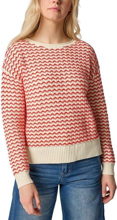 Lilla P Long Sleeve Zig Zag Sweater