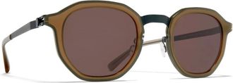 Mykita Sawyer Zonnebril - unisex - Accessoires - Bruin - Maat: 48 MM