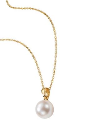 Argento Vivo Faux Pearl Pendant Necklace in Gold at Nordstrom