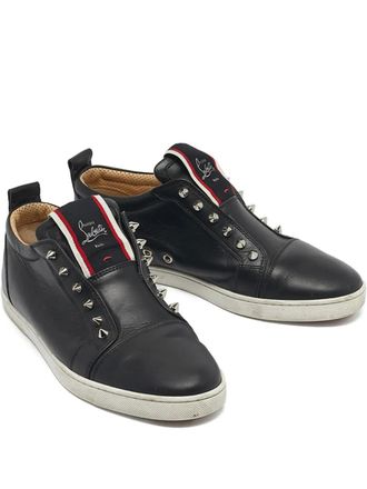 Christian Louboutin leather sneakers - Black