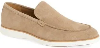 Vittorio Russo Alto Loafer in Silk Suede Cocoa at Nordstrom Rack, Size 10.5