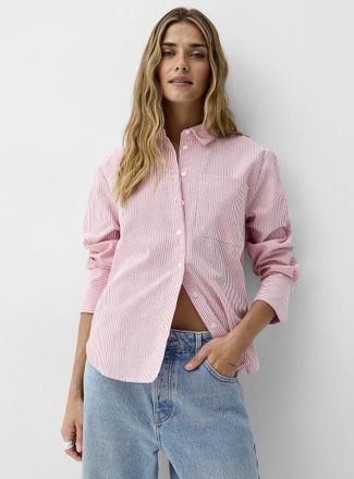 Vero Moda Womens Patch pocket striped Oxford shirt