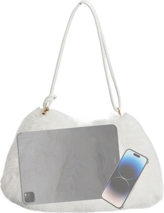 Generic Shoulder Bag | Large Capacity Tote Soft Cute And Alla,Hairy Handbag For Women, For Winter, Autumn, Birthday, San, Makeup, Phone, Daily Use, Travel And