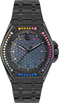 Philipp Plein Extreme Rainbow Strass Horloge - Dames - Horloges - Zwart - ONE Size - Accessoires