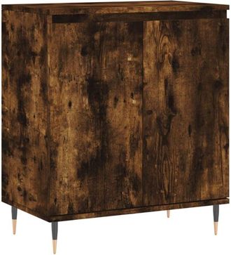 vidaXL Vidaxl - Aparador madera contrachapada color roble ahumado 60x35x70 cm