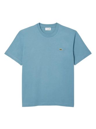 Lacoste logo-embroidered T-Shirt - men - Cotton - 4 - Blue