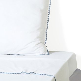 Febronie S&aacute;bana encimera algod&oacute;n blanco / denim 240x300