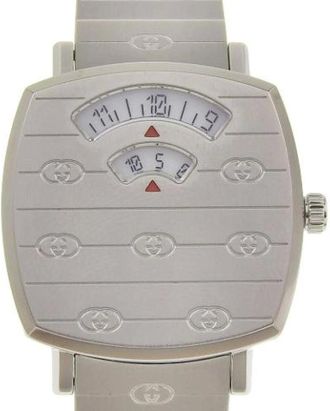 Gucci Pre-owned Watches, female, Gray, Size: ONE SIZE Pre-owned Stainless Steel Watch