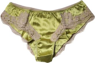 Dolce & Gabbana Brief Panty - Dames - Onderbroek - Groen - XS - Katoen - Ondergoed