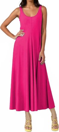 Indies Lara Maxi Tank Dress In Pink