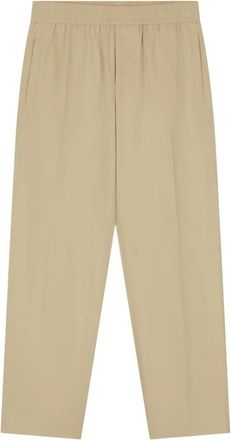 Olaf Hussein Slim Elasticated Pant - Heren - Wijde Broeken - Beige - XS - Broeken