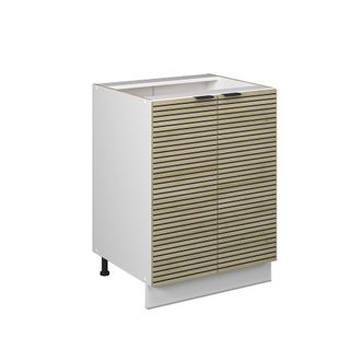Vicco Mueble Bajo De Cocina Fame-line, Panel De Roble, 60 Cm Sin Encimera