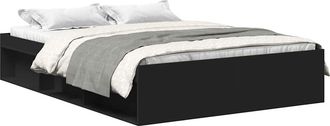 vidaXL Vidaxl - Estructura De Cama Doble Peque&ntilde;a Sin Colch&oacute;n Negro 120x190 Cm