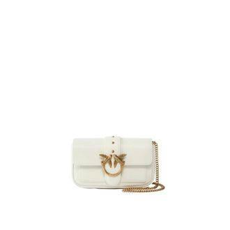 Pinko Cross Body Bags, female, White, Size: ONE SIZE Love One Pocket
