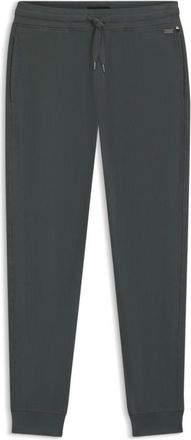 BOSS Cotton-blend tracksuit bottoms with waffle structure