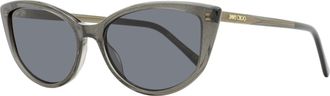 Jimmy Choo London Womens Cat Eye Sunglasses Nadia Y6UIR Glitter Gray 56mm