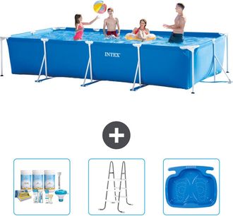 Intex Piscina Con Estructura Rectangular - 450x220x84 Cm - 6-piezas S30280