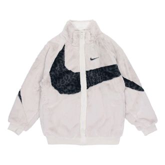 Nike Mens Nike Sportswear Swoosh Contrasting Colors Large Logo Sports Jacket Autumn White DH6685-072