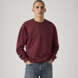 Levi's Relaxed Graphic Crewneck Sweatshirt - Mens - S - Red
