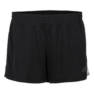 adidas (WMNS) adidas Pacer 3-Stripes Knit Training Shorts Asia Sizing Black White DU3502