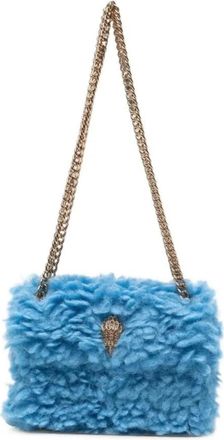 Kurt Geiger Mini Kensington Faux Fur Tas - Dames - Tassen - Blauw - Maat: ONE Size