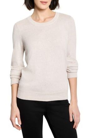 Nic+Zoe Pure Cotton Crewneck Sweater in Sugar Cookie at Nordstrom Rack, Size X-Large