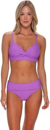 Sunsets Lyla Bralette Bikini Swimsuit Top in Berry Burst at Nordstrom, Size Xx-Large