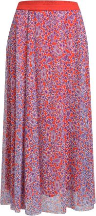 Smith & Soul Meshrock SMITH & SOUL, Damen, Gr. XXL, mandarin rot print, Web, Obermaterial: 92% Polyester, 8% Elasthan, gemustert, ca. Mitte Wade, R&ouml;cke Meshrock, i