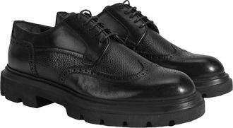 Desa Man Lace-Ups - Leather Upper, Round Toe, Slip-On, Breathable | Black - 41