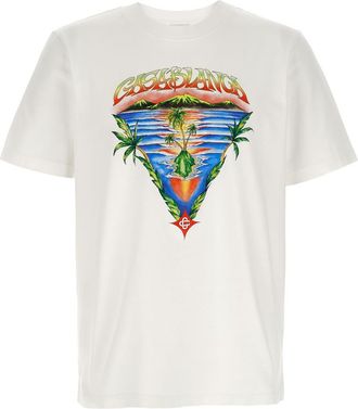 Casablanca White Innocence Triangle T-shirt