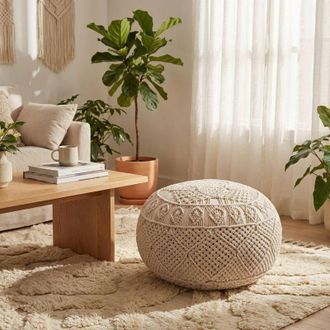 Milani Home RODRIGO - pouf in cotone