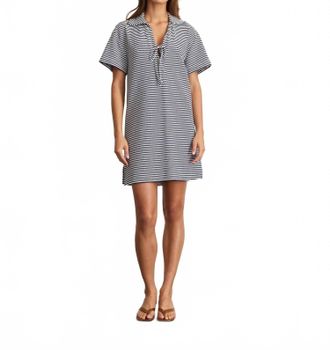 Tanya Taylor Joni Stripe Mini Dress In Maritime Blue