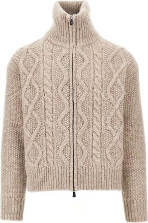 PIACENZA 1733 Cardigan a trecce in misto cashmere - - Knitwear - Uomo - Beige - M