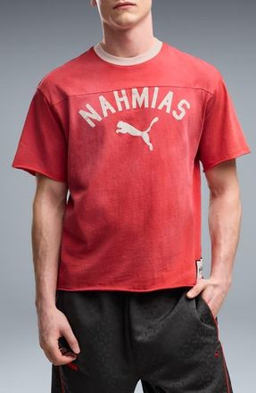 Puma x NAHMIAS Cotton Graphic T-Shirt in Candy Apple at Nordstrom, Size Medium