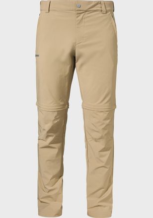 Sch&ouml;ffel Zip-away-Hose SCH&Ouml;FFEL Pants Folkstone Zip Off, Herren, Gr. 56, Normalgr&ouml;ssen, beige (4340, beige), Oberstoff: 89% Nylon, 11% Elasthan, Hosen Zip-away