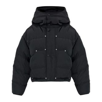 Dsquared2 Down Jackets, female, Black, Size: 3XS Puffer jacket with logo