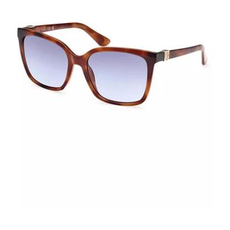 Guess Square Blue Lens Sunglasses - female - Guess - Sunglasses - Brown - ONE SIZE - Accessories