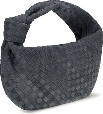 Bottega Veneta Womens Shoulder Bag Jodie Cloudy Indigo Lambskin