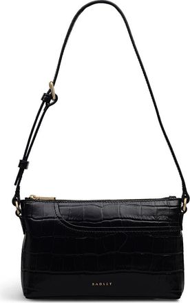 Radley London Pockets - Faux Croc Mini Ziptop Shoulder Bag in Black at Nordstrom, Size X-Small