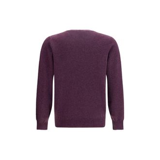Brunello Cucinelli Mens Purple Cashmere Sweater Clothing